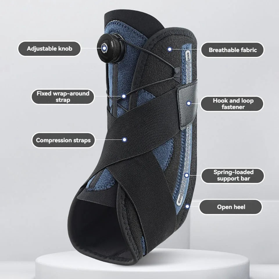 Adjustable Ankle Support | Foot Support for Walking and Strap Aid for Plantar Fasciitis Relief