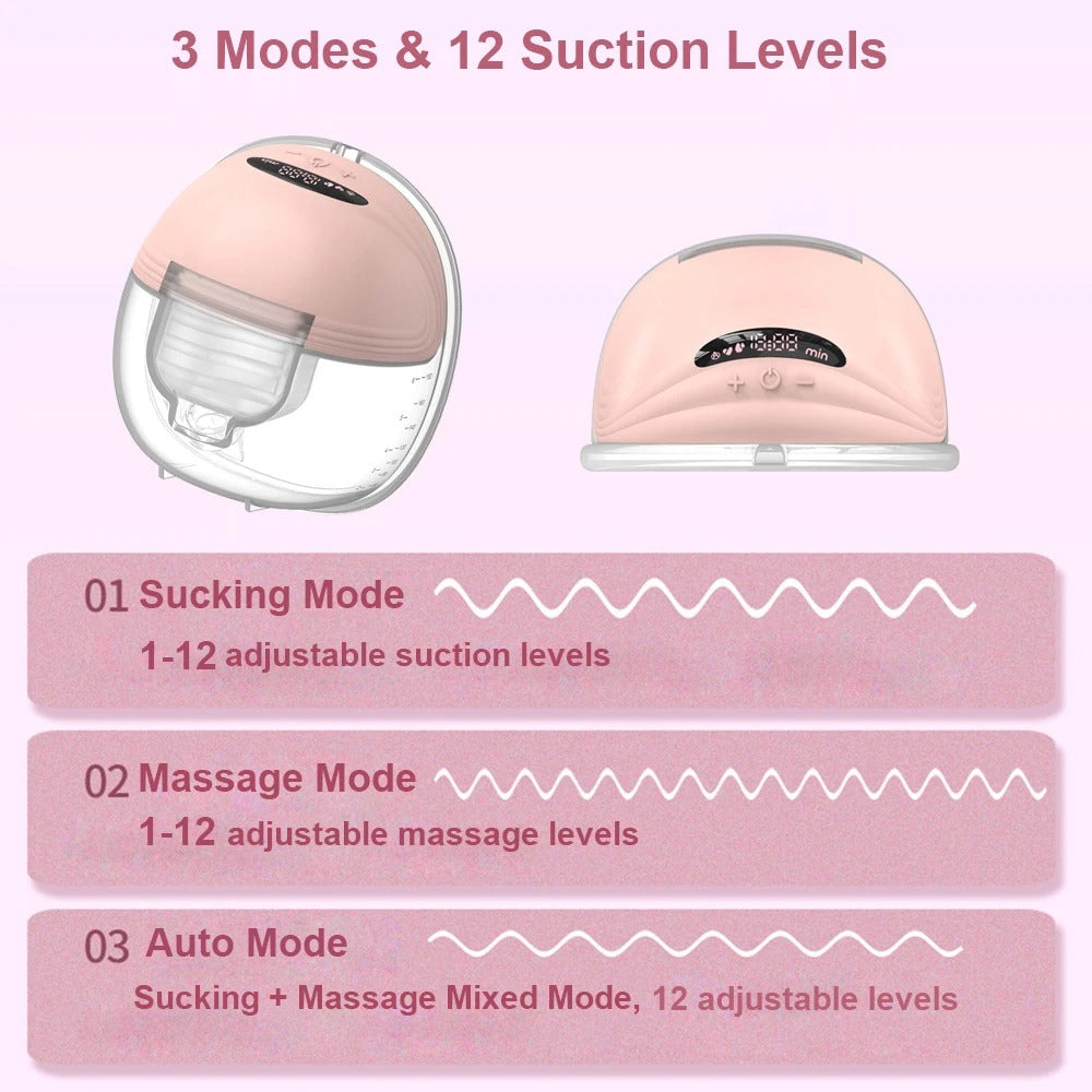 Portable Wearable Breast Pump -  Hands-Free