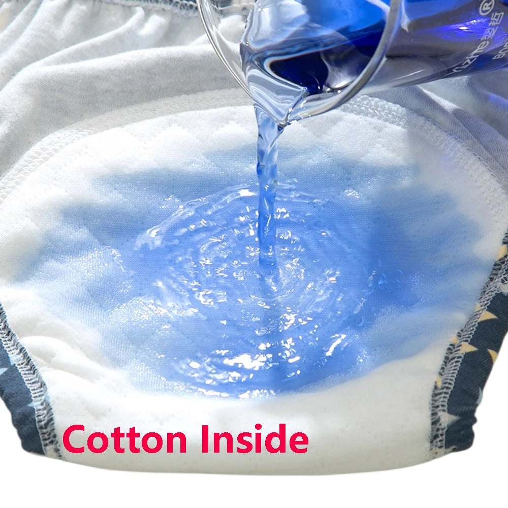 4PCS Reusable Baby Waterproof Diapers