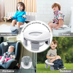2-in-1 Portable Potty Trainer | Flexible, Super-Absorbent Liners & Ideal for Travel and Home Use for Children