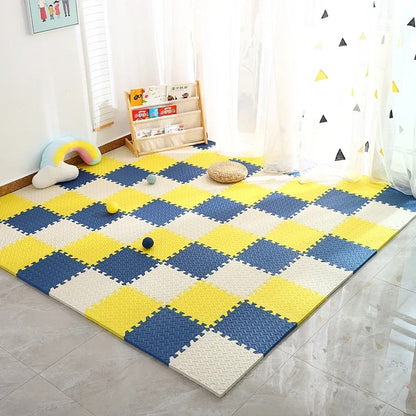 Sensory Puzzle Playmats Set of 12 - Rainbow Medley 30cm x 30cm for Early Childhood Development & Interactive Play