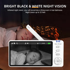 Smart Baby Monitor Camera Two Way Talk – 360° HD Cam with Motion Sensor Ideal for Newborns & Pets