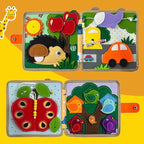 Montessori Sensory Giraffe Story Book | Interactive, Travel-Friendly & Ideal for Early Learning and Fine Motor Skill Development