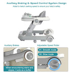 2 in 1 Baby Activity Walker | Adjustable Speed, Brake System & Musical Tray for Development and Play