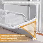 Baby Liftable Protective Side Bed | 3 in 1 Design, Portable Bed Rail for Safe Sleep at Home & Travel