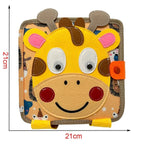 Montessori Sensory Giraffe Story Book | Interactive, Travel-Friendly & Ideal for Early Learning and Fine Motor Skill Development