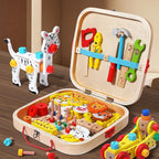 Montessori Wooden Toolbox for Kids | 35 Eco-Friendly Tools for Hands-On Learning & Creative Adventures Ages 3-5+