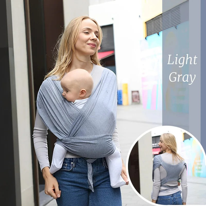 Ultra-Soft Cotton Newborn Baby Sling | 100% Breathable Cotton Ergonomic Carrier with Hands-Free Support and Certified Safety Standards