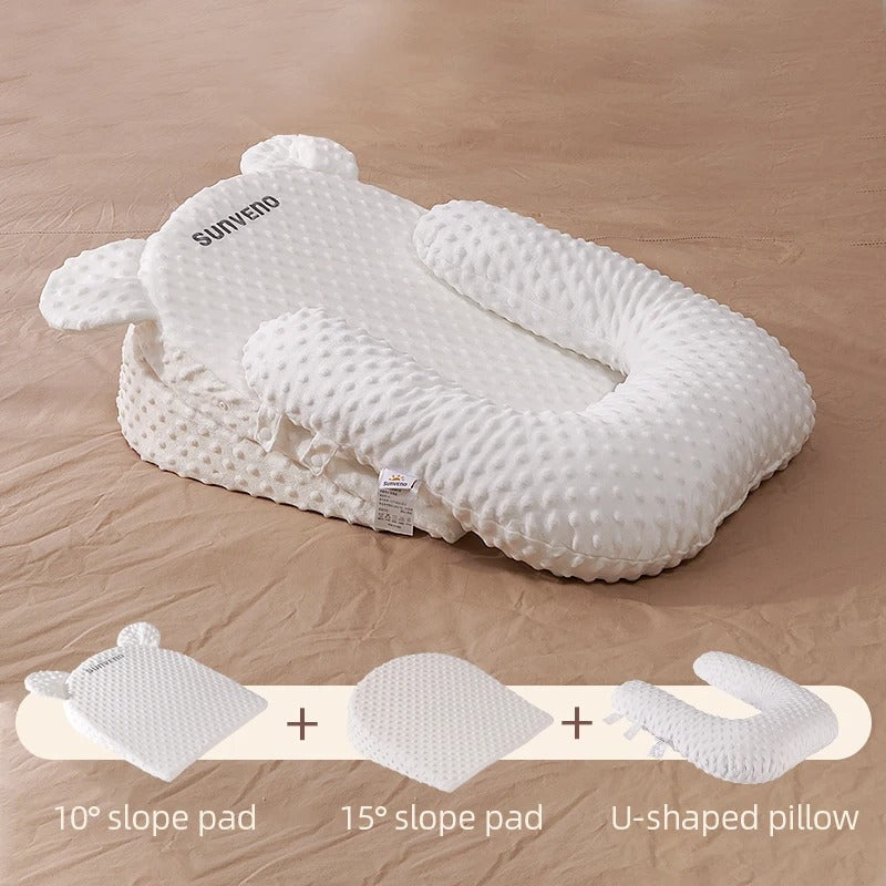 Newborn Reflux Pillow – Anti-Roll & Sleep Support for Babies