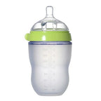 Silicone Baby Bottles – Mimics Breastfeeding for Happy Feeding