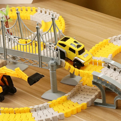 Expandable Raceway Playset - Creative Race Track for Kids, Ideal Gift for 2-3 Year Olds