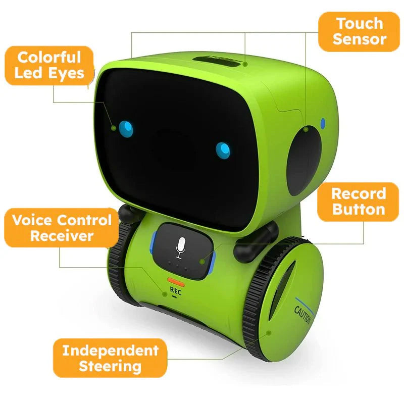 Interactive Voice-Activated Robot Educational Toy | Encourages Early Learning & Creative Thinking for Kids