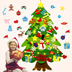Montessori Chrismas Tree For Kids With Lights - Interactive Wall Toy For Toddlers