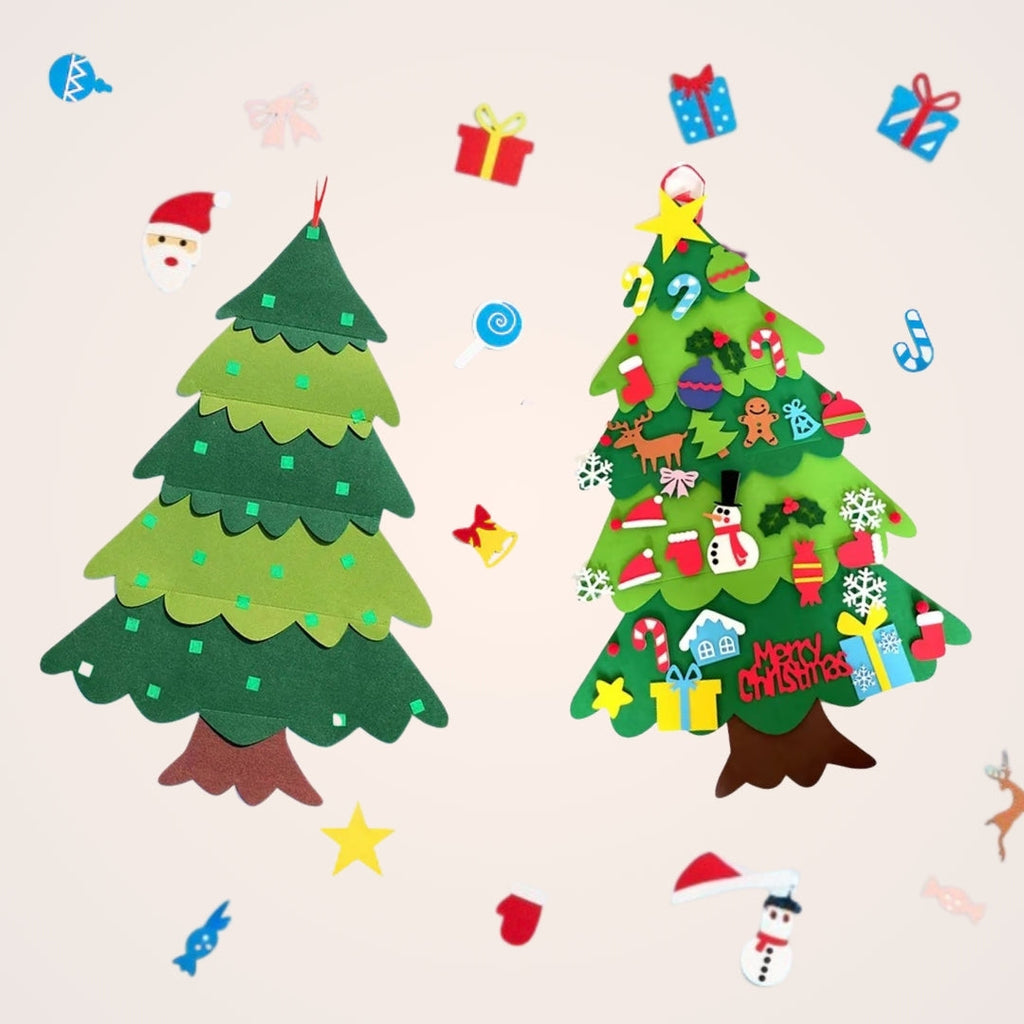Montessori Chrismas Tree For Kids With Lights - Interactive Wall Toy For Toddlers