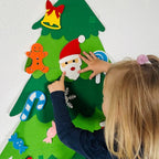 Montessori Chrismas Tree For Kids With Lights - Interactive Wall Toy For Toddlers