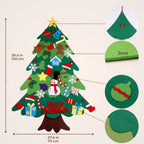 Montessori Chrismas Tree For Kids With Lights - Interactive Wall Toy For Toddlers