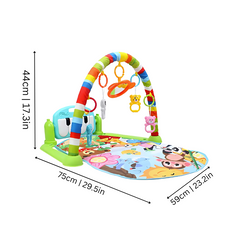 Musical Baby Play Mat - Interactive Activity Gym with Piano for Infants and Toddlers