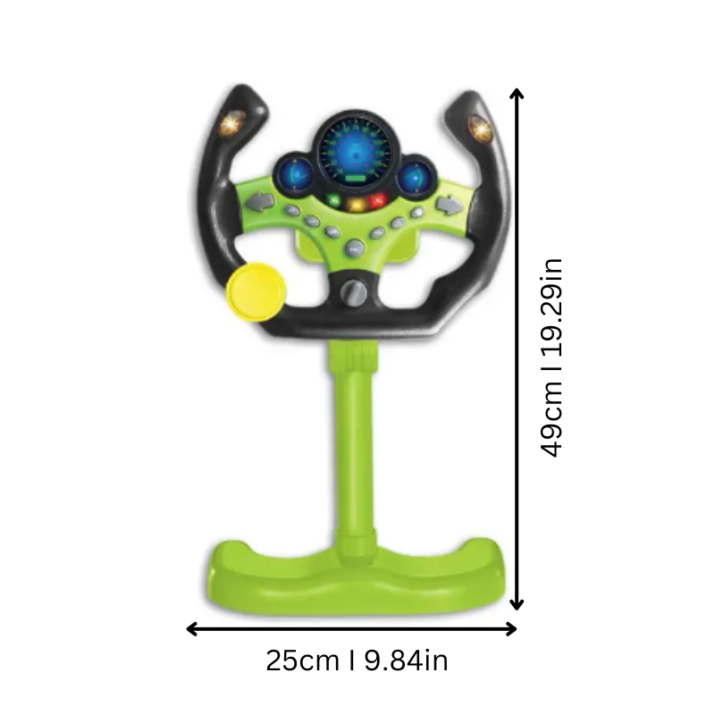 Interactive Driving Simulator for Kids | Light-Up Blinkers, Boosts Coordination & Imagination for Ages 2-5+