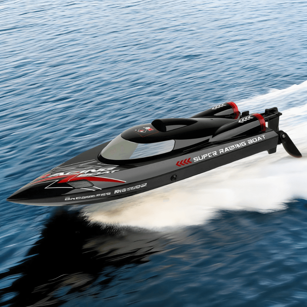 High-Speed Brushless RC Boat | 34MPH Self-Righting for Lakeside Racing & Family Fun