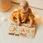MysticWood™ | Personalised Wooden Name Puzzle for Kids | Customizable Educational Toy for Learning & Play