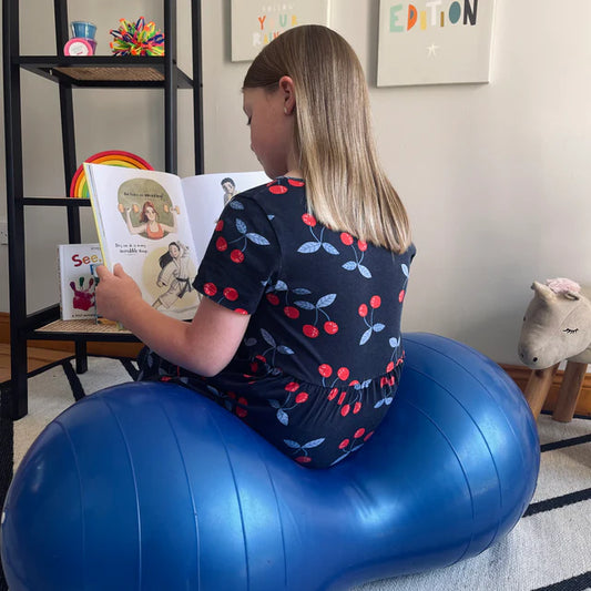 Sensory Peanut Balance Ball with Tactile Nodules for Physical Therapy, Exercise, and Sensory Integration Activities