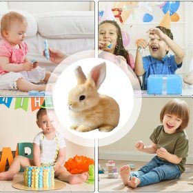 Interactive Plush Bunny Toy | Soft, Hypoallergenic & Engaging Companion for Kids' Development and Playtime