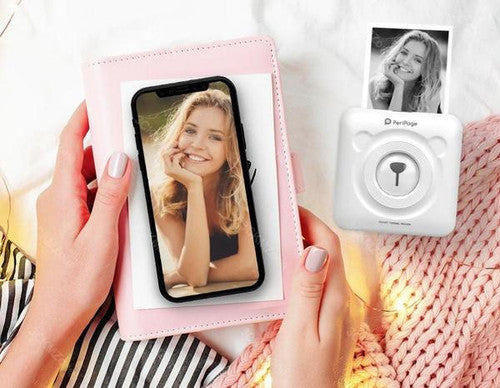 Portable Bluetooth Thermal Printer - Wireless Mobile Photo Printer for iPhone & Android, Compact Printing for Travel & Home Use