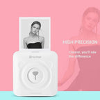 Portable Bluetooth Thermal Printer - Wireless Mobile Photo Printer for iPhone & Android, Compact Printing for Travel & Home Use