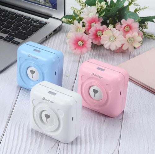 Portable Bluetooth Thermal Printer - Wireless Mobile Photo Printer for iPhone & Android, Compact Printing for Travel & Home Use