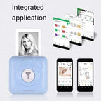 Portable Bluetooth Thermal Printer - Wireless Mobile Photo Printer for iPhone & Android, Compact Printing for Travel & Home Use