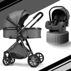 3-in-1 Baby Stroller & Car Seat Set – Travel System for Newborns with Push Chair & Infant Car Seat