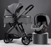 Image of 3-in-1 Baby Stroller & Car Seat Set – Travel System for Newborns with Push Chair & Infant Car Seat