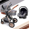 Image of 3-in-1 Baby Stroller & Car Seat Set – Travel System for Newborns with Push Chair & Infant Car Seat