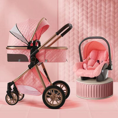 3-in-1 Baby Stroller & Car Seat Set – Travel System for Newborns with Push Chair & Infant Car Seat