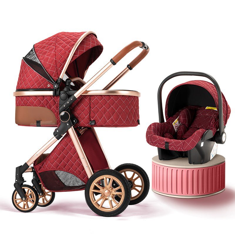 3-in-1 Baby Stroller & Car Seat Set – Travel System for Newborns with Push Chair & Infant Car Seat