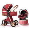 Image of 3-in-1 Baby Stroller & Car Seat Set – Travel System for Newborns with Push Chair & Infant Car Seat