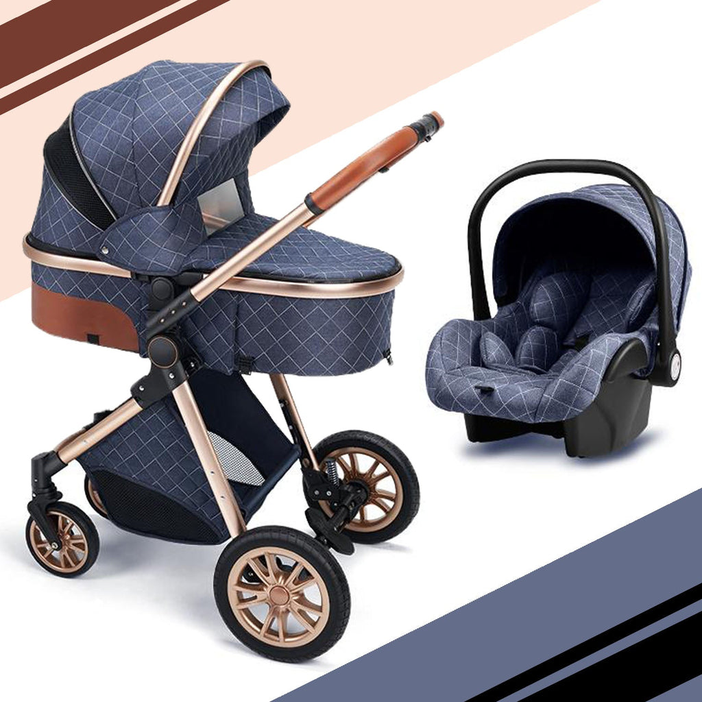 3-in-1 Baby Stroller & Car Seat Set – Travel System for Newborns with Push Chair & Infant Car Seat
