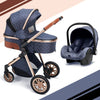 Image of 3-in-1 Baby Stroller & Car Seat Set – Travel System for Newborns with Push Chair & Infant Car Seat