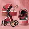 Image of 3-in-1 Baby Stroller & Car Seat Set – Travel System for Newborns with Push Chair & Infant Car Seat