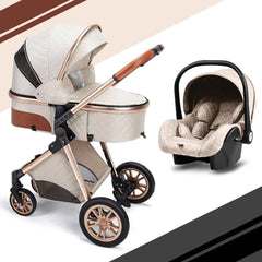 3-in-1 Baby Stroller & Car Seat Set – Travel System for Newborns with Push Chair & Infant Car Seat