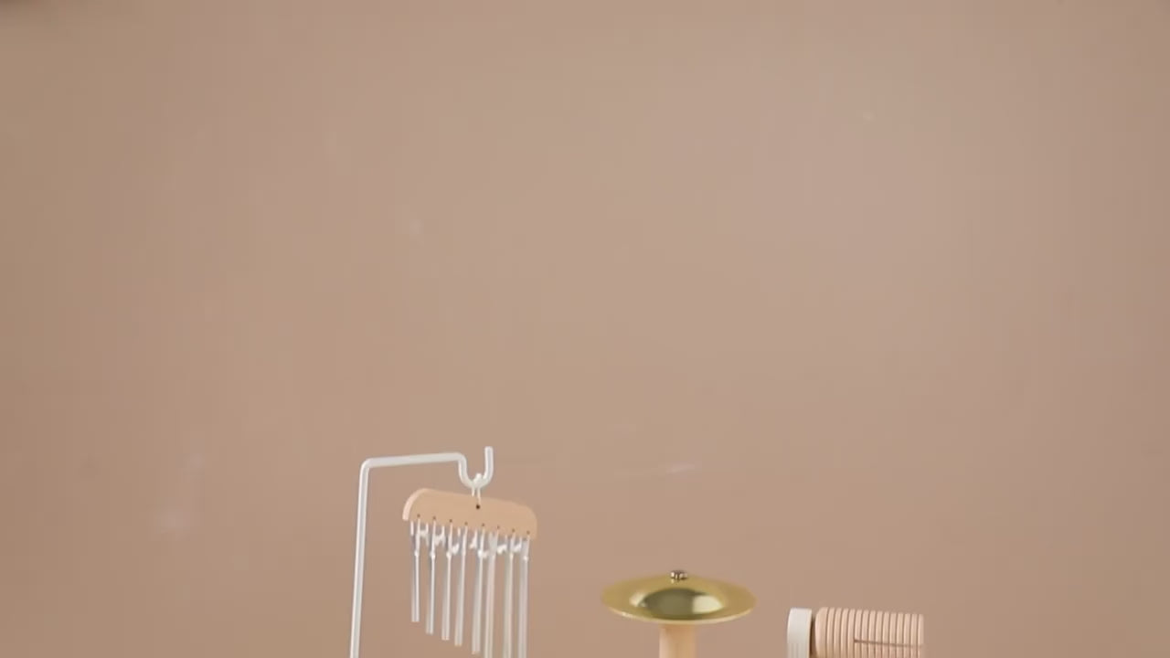 Montessori Wooden Childrens Drum Set | Natural, Non-Toxic & Ideal for Early Childhood Music Development