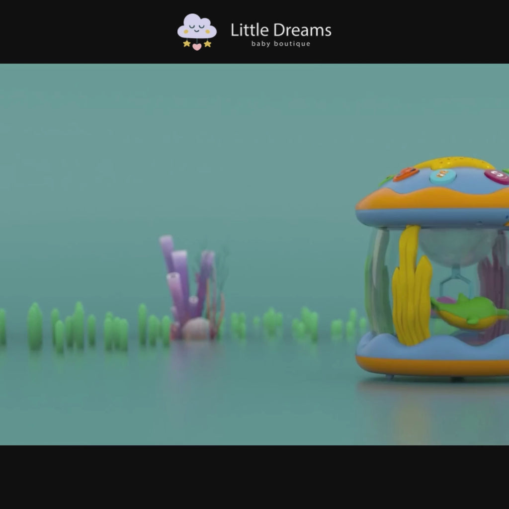 Musical Projector Rotating Light Baby Toys for 6-12 Months | Rotating Light-Up, Tummy Time & Learning Toy for Infants and Toddlers 1-3 Years Old