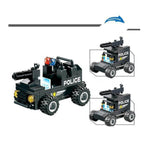 8 IN 1 Robot Aircraft Car City Police SWAT Building Block