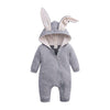 Image of Newborn Bunny Onesie - Cute Hooded Rabbit Lamb Costume for Babies