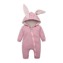 Newborn Bunny Onesie - Cute Hooded Rabbit Lamb Costume for Babies