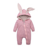 Image of Newborn Bunny Onesie - Cute Hooded Rabbit Lamb Costume for Babies