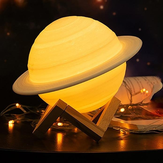 Planet-Themed LED Night Lamp – Colour-Changing Saturn Design for Kids, Bedrooms, and Unique Home Decor Ambience