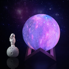 Color Changing Lights Moon Lamp - Ideal Space Themed Night Light for Kids