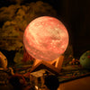 Image of Color Changing Lights Moon Lamp - Ideal Space Themed Night Light for Kids