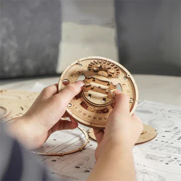 3D Wooden Globe Puzzle 3D Lamp | Creative, Educational & Fun for Kids and Adults